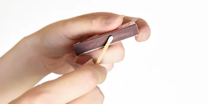 マッチの付け方