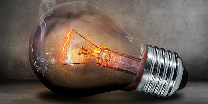 充電できない電球の画像