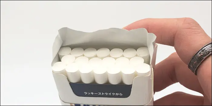 破線に沿って銀紙を取る開け方