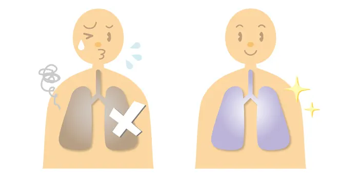 未成年の喫煙は病気の危険度が上がる