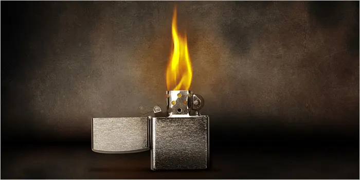 タバコのライターの画像