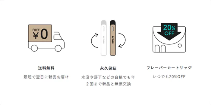 ファミマで買えるドクターベイプ2の保証期間