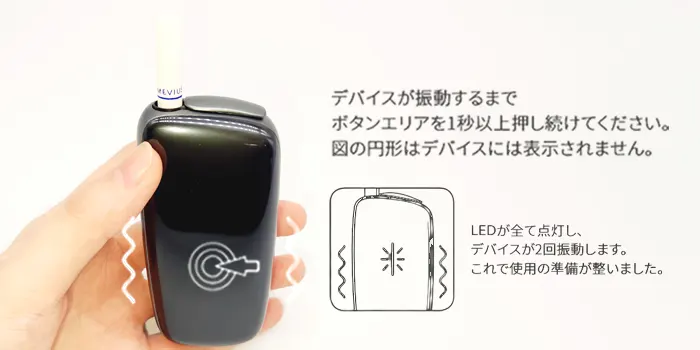 プルームXを加熱する