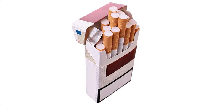 タバコの開け方のイメージ画像