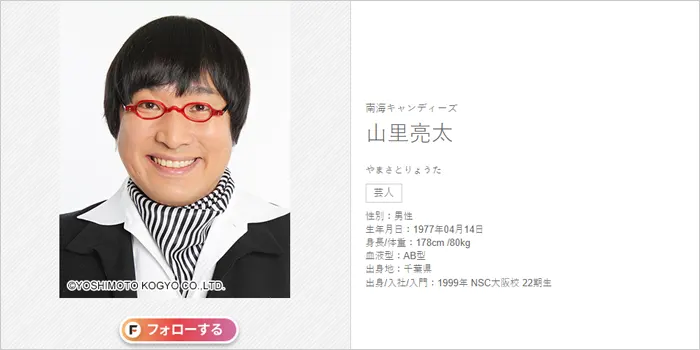 山里亮太の画像