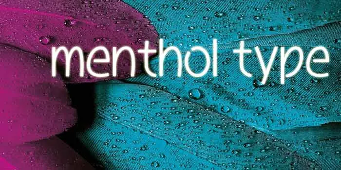 英語でメンソールタイプの文字