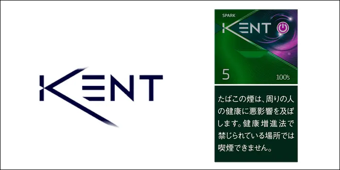 メンソールタバコランキングの銘柄画像ケント・エスシリーズ・スパーク 5・100・ボックス