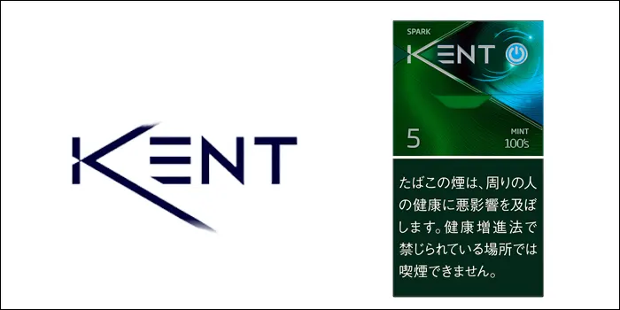 メンソールタバコランキングの銘柄画像ケント・エスシリーズ・ スパーク・ミント 5・100 ボックス