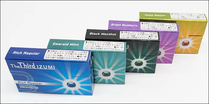 ザサードイズミのフレーバー5種類画像