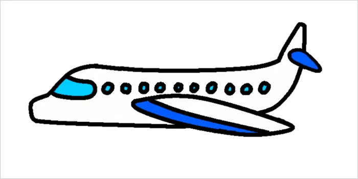 飛行機のイラスト