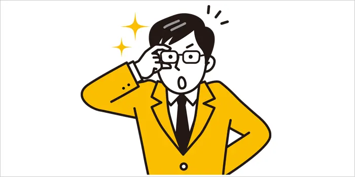 解説している男性のイラスト