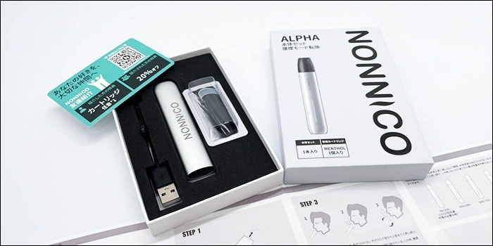 ノンニコアルファ・スターターキットの内容物