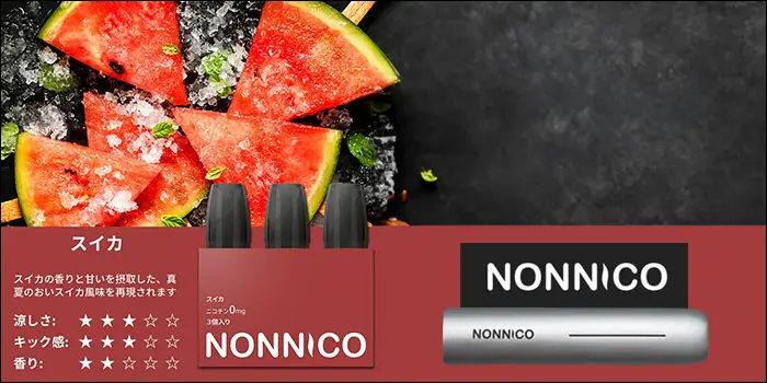 ノンニコアルファ「スイカ」フレーバー