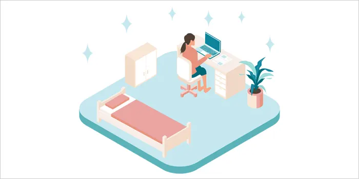 綺麗な部屋のイラスト