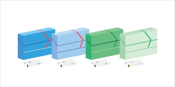 ノンニコチンスティックのイラスト