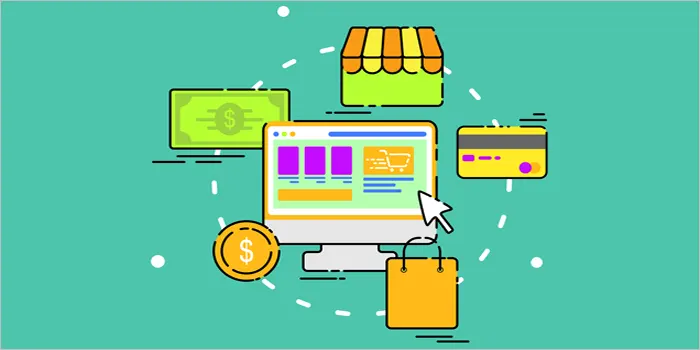 ネットショッピングのイラスト