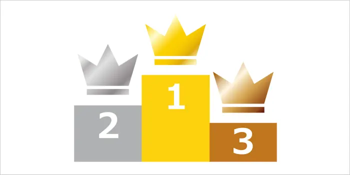 表彰台のイラスト