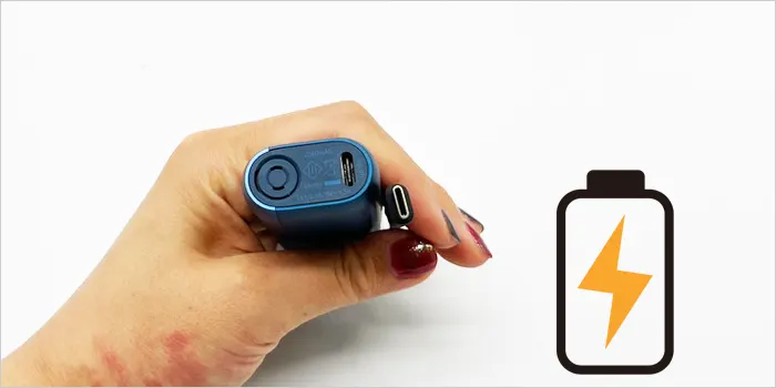 充電している画像