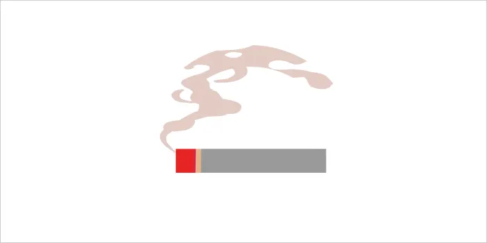 手巻きタバコのイラスト