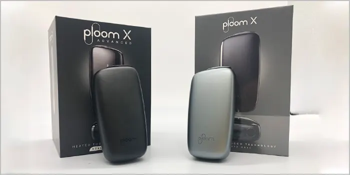 プルームXアドバンスドとプルームXを並べている