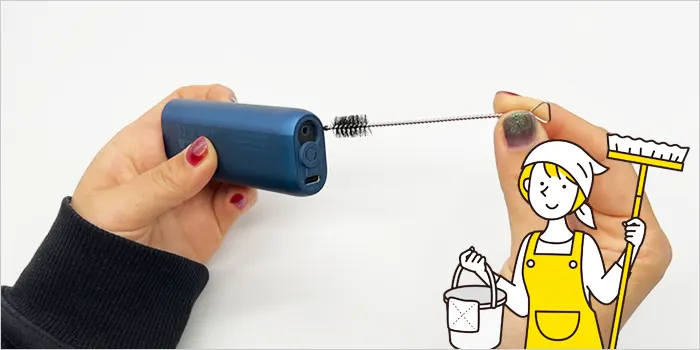 掃除している画像