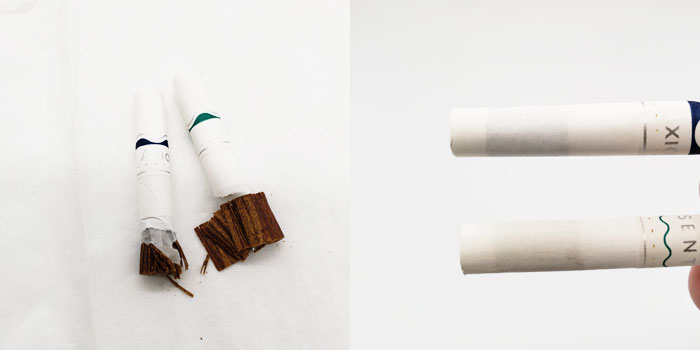 axia(アクシア)タバコ葉の詰まり具合を説明する画像