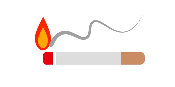 紙巻きタバコのイラスト