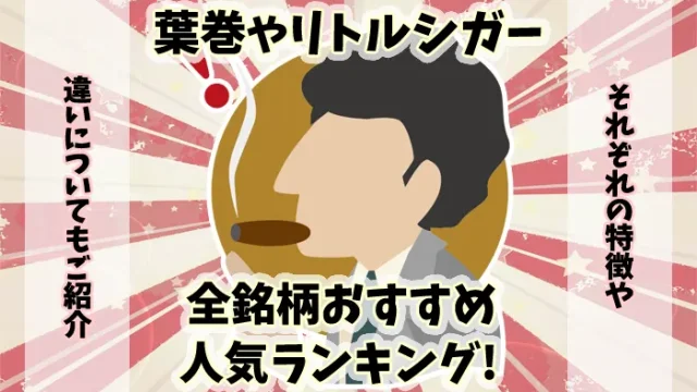 【最新】葉巻やリトルシガー全30銘柄おすすめ人気ランキング