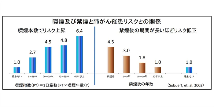 喫煙指数と肺がんのリスク