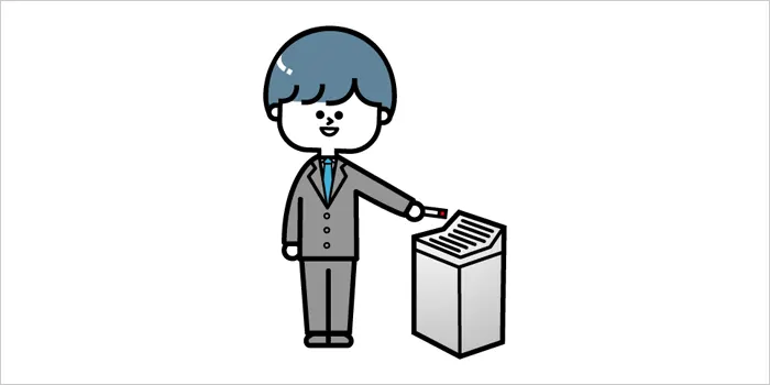 タバコを吸っている男性のイラスト