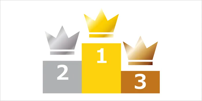 表彰台のイラスト