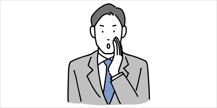 話している男性のイラスト