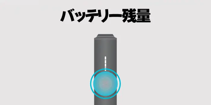 アイコスイルマアイワンのバッテリー残量表示