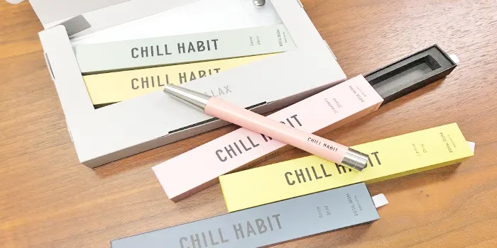 チルハビット本体と外箱の画像