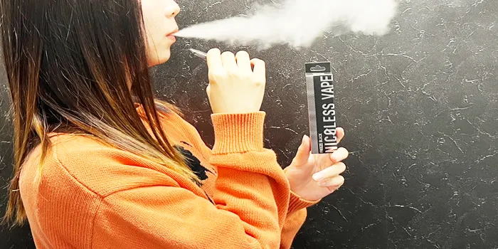 フリーズブラックを吸っている画像