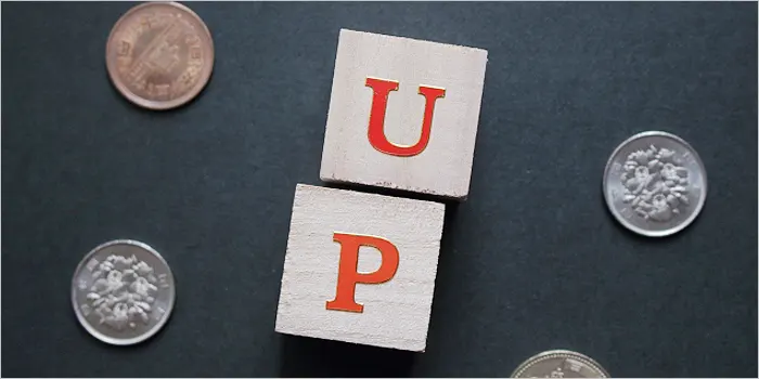 UPの文字とお金