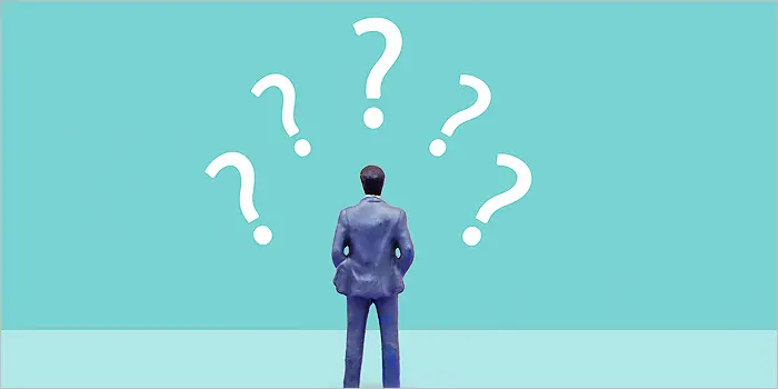 ？を浮かべる男性