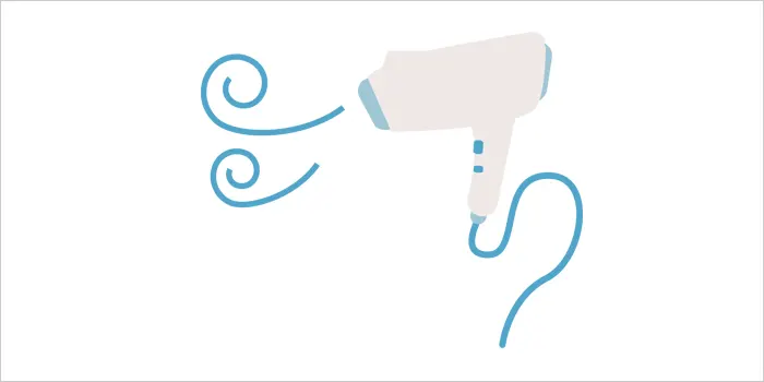ドライヤーのイラスト