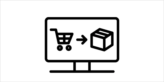 通販サイトの購入画面のイラスト