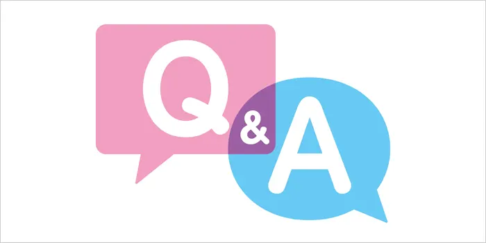 質疑応答マークのイラスト