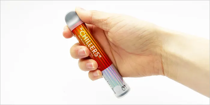 チラーズのキャップを閉める