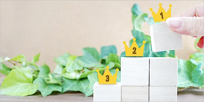 1位～3位を表すブロック