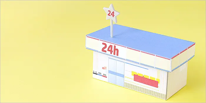コンビニの模型
