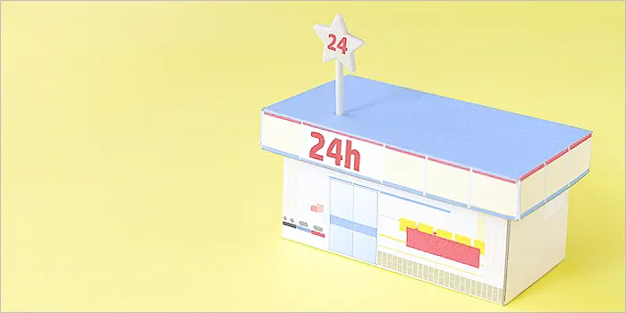 コンビニの模型